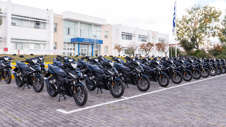 Εκατό νέα «παπάκια» Honda στο στόλο της ΕΛ.ΑΣ.